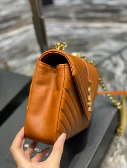 𝐒𝐍𝐓 𝐋𝐀𝐑𝐍𝐓 Paris Matelasse Leather Large College Cassandre Flap Bag