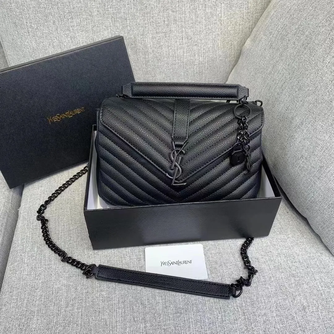 𝐒𝐍𝐓 𝐋𝐀𝐑𝐍𝐓 Paris Matelasse Leather Large College Cassandre Flap Bag