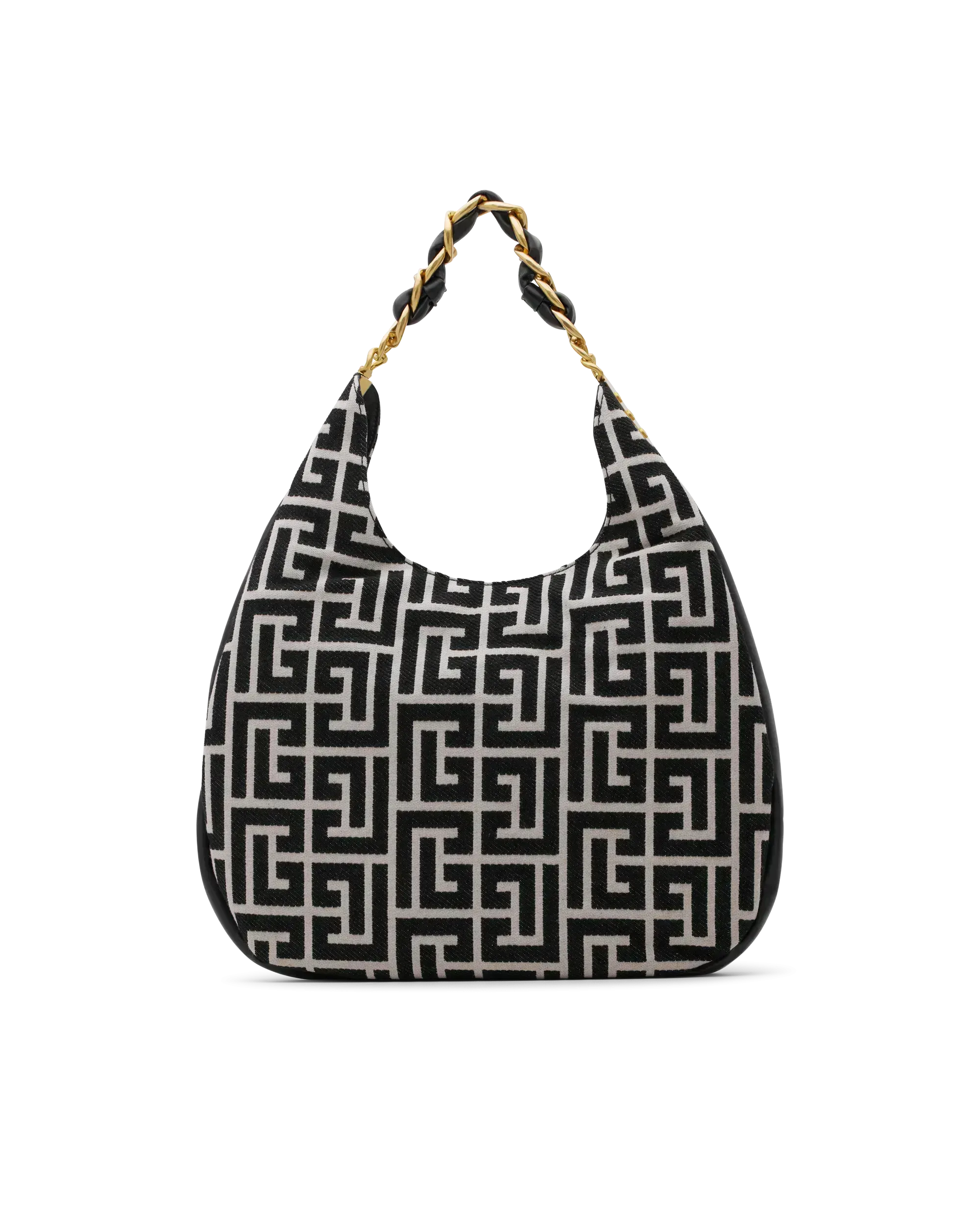 1945 Soft Hobo Large Jacquard Labyrinth Monogram Bag