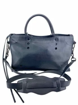 Balenciaga Women's Blackout Small City Handbag Black