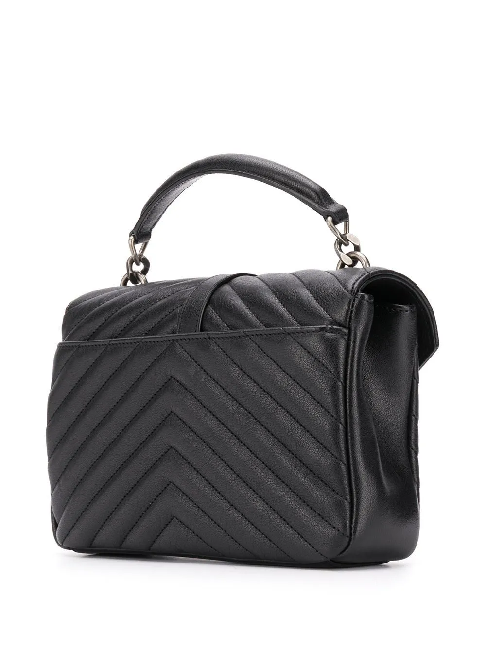 Black leather College medium leather shoulder bag