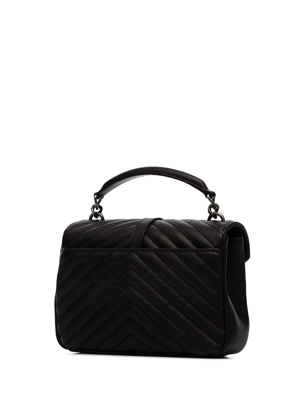 Black leather College medium leather shoulder bag