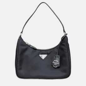 Black Nylon Onesize Re-Edition 2005 Shoulder Bags
