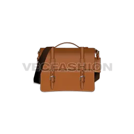 Brown Leather Messenger Bag