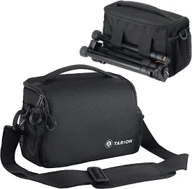 Camera Bag Case DSLR Messenger Bag Small Camera Bag DSLR Shoulder Bag Camera Satchel Bag Gadget Bag Crossbody Sling Bag Case for SLR Mirrorless Compact Cameras Street Photography TSB-S