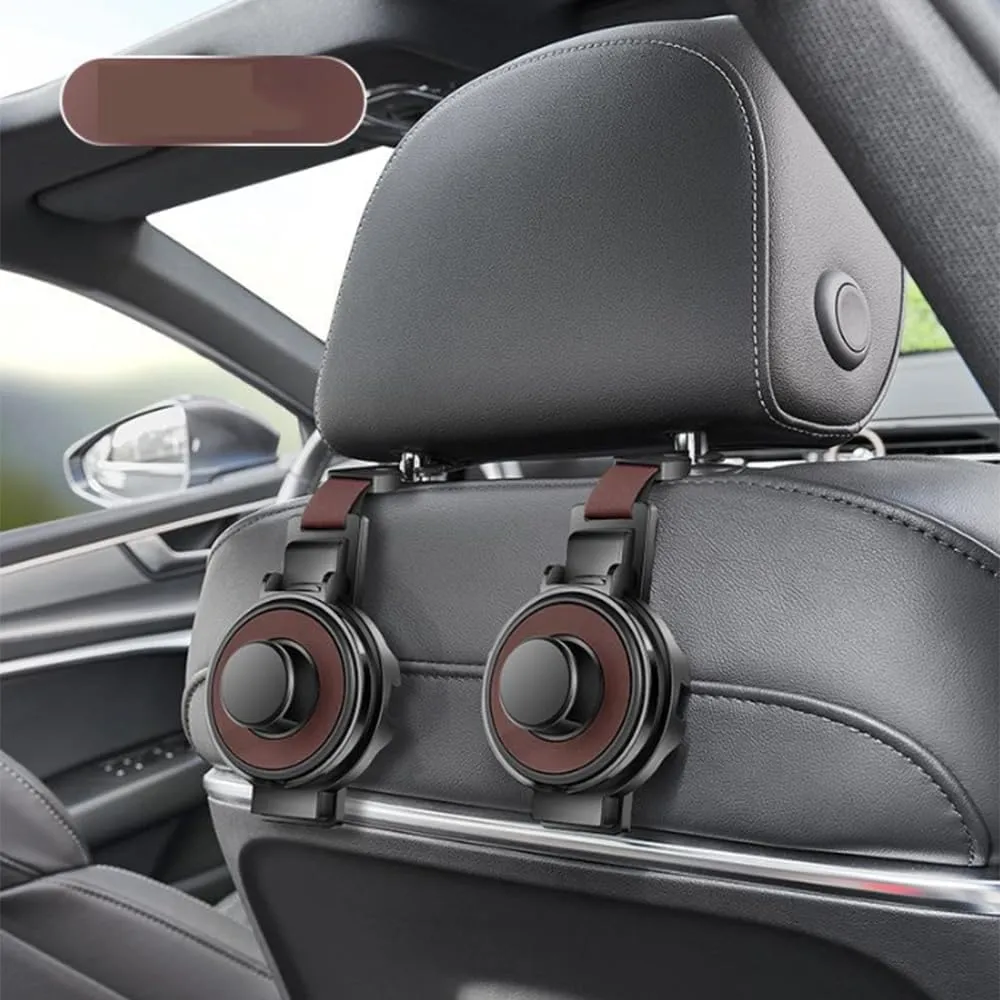 Car Seat Headrest Hook for BMW 7 Series (Long axis) F02 2008-2015,Car Seat Hooks with Phone Holder for Purse,Even Bottle,Backpacks Car Interior Storage Accessories,E
