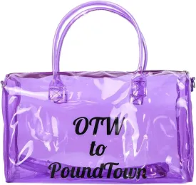 Clear Gym Bag for Women Clear Sports Duffel Bag Jelly Tote Bag Workout Bag Carry-All Shoulder Candy Colors Waterproof Travel Swim