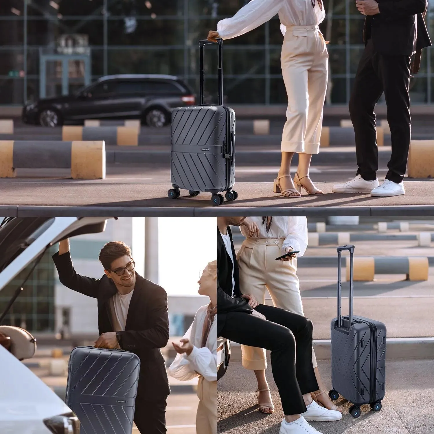 Daren 20 Inch Lightweight Hardside Carry-On Suitcase