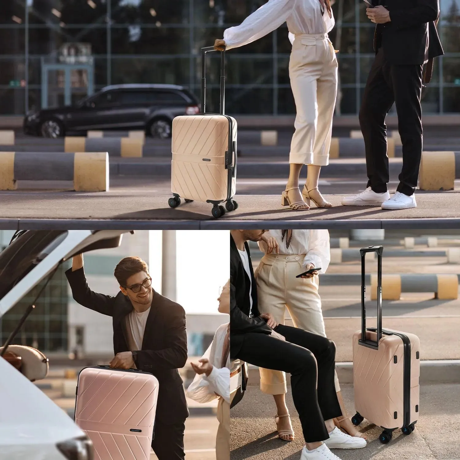 Daren 20 Inch Lightweight Hardside Carry-On Suitcase