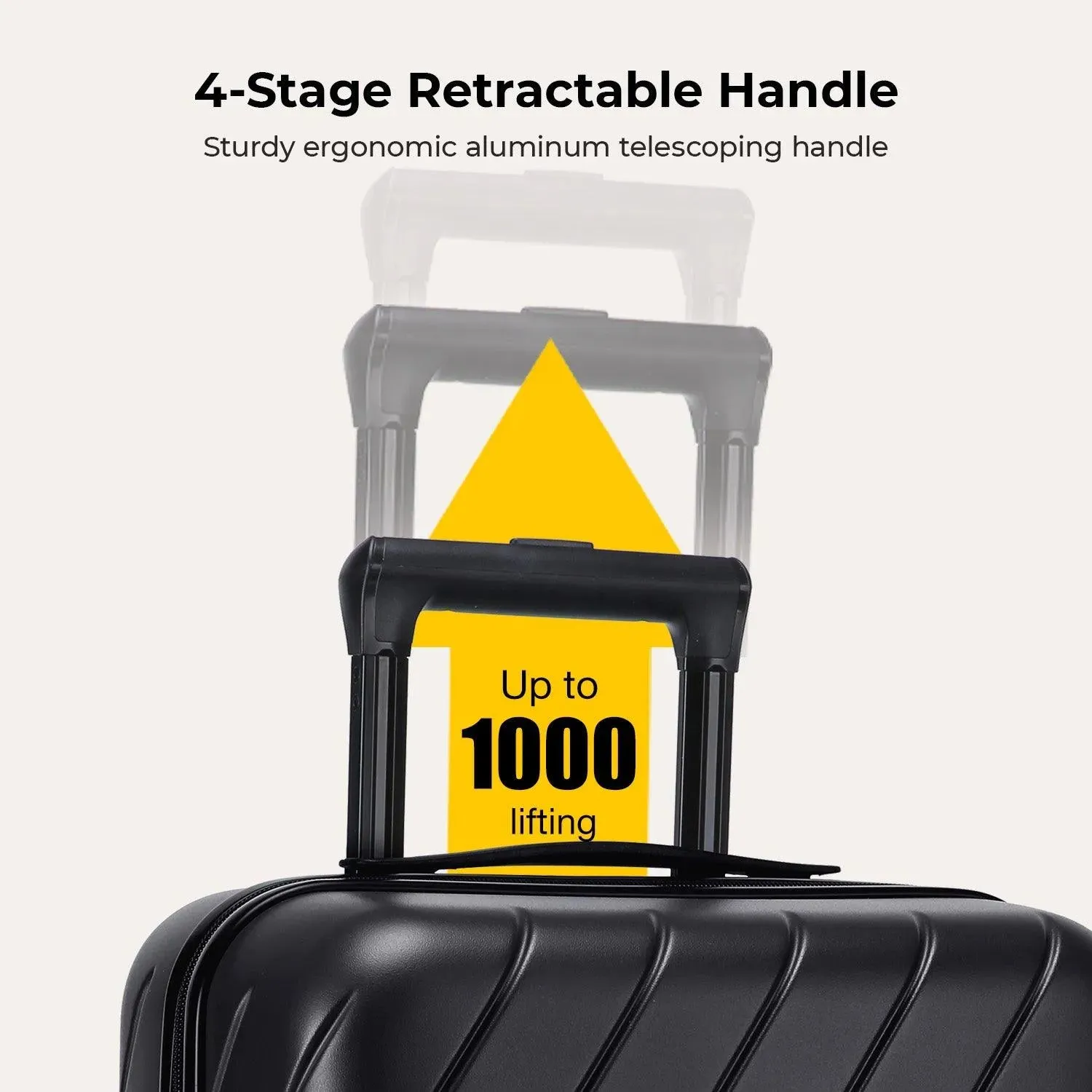 Daren 20 Inch Lightweight Hardside Carry-On Suitcase