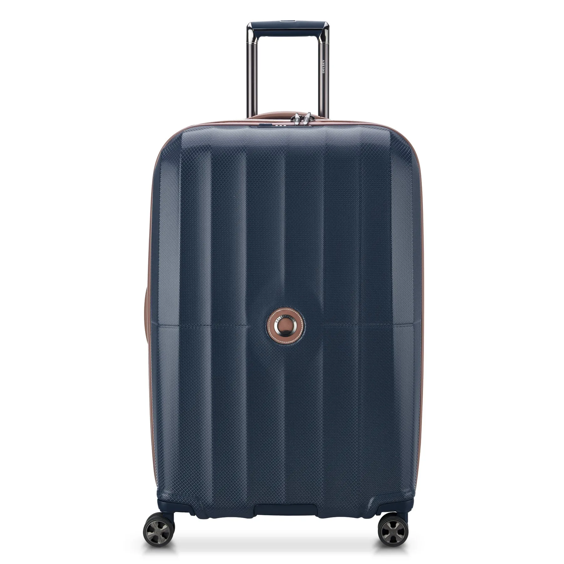 Delsey St Tropez Large Checked Expandable Spinner