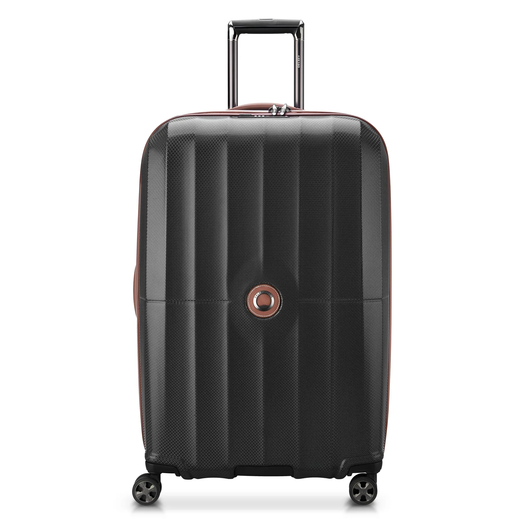 Delsey St Tropez Large Checked Expandable Spinner