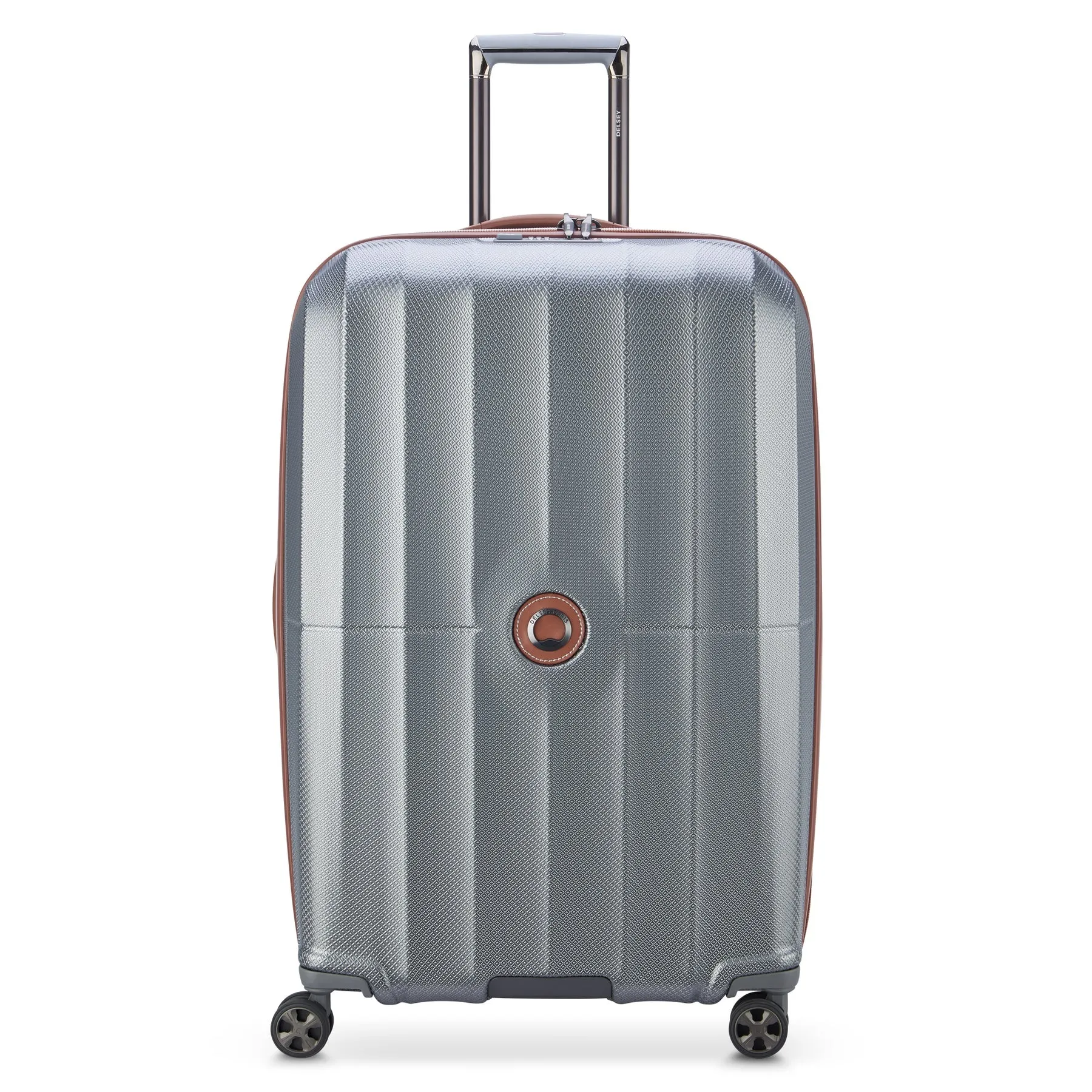 Delsey St Tropez Large Checked Expandable Spinner