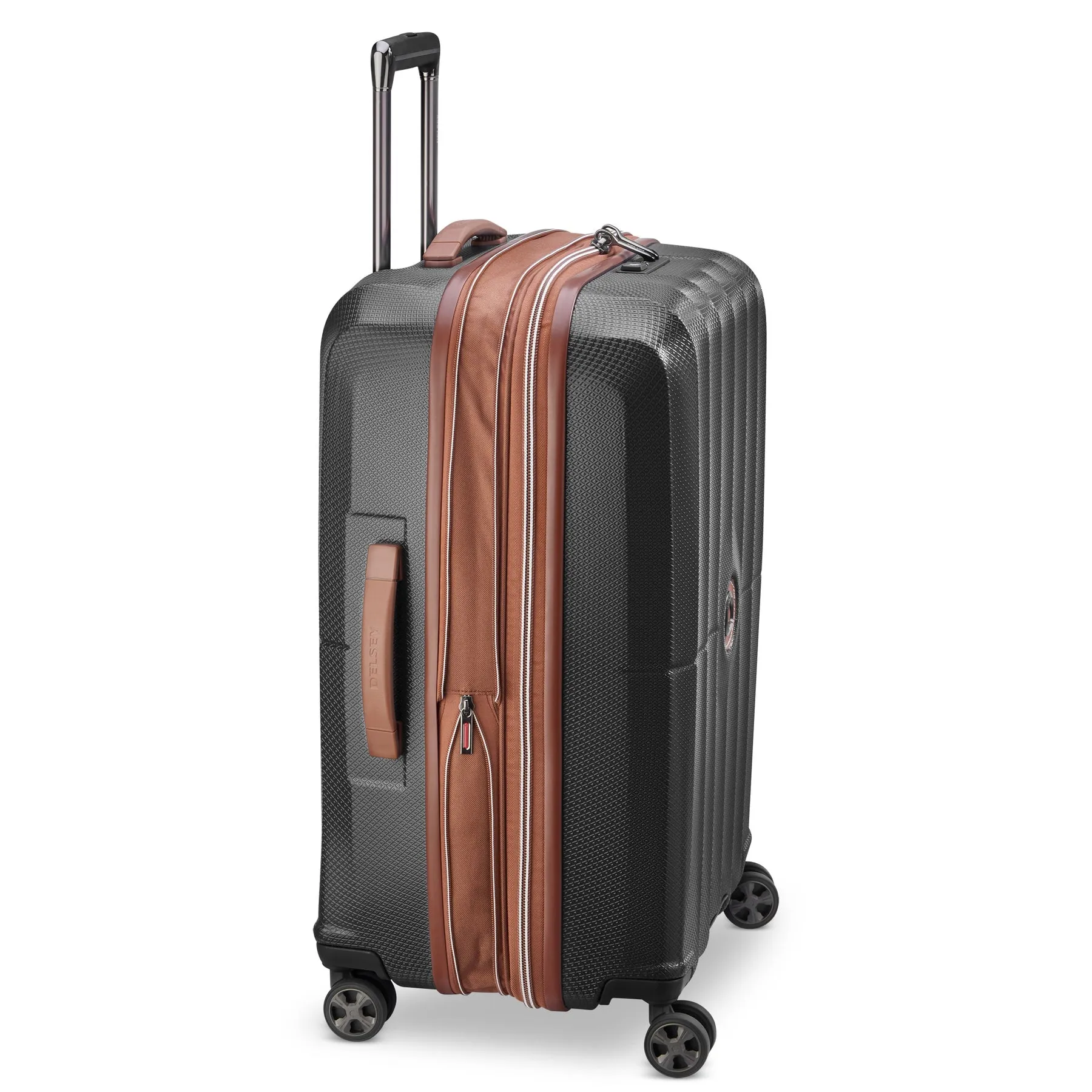 Delsey St Tropez Large Checked Expandable Spinner