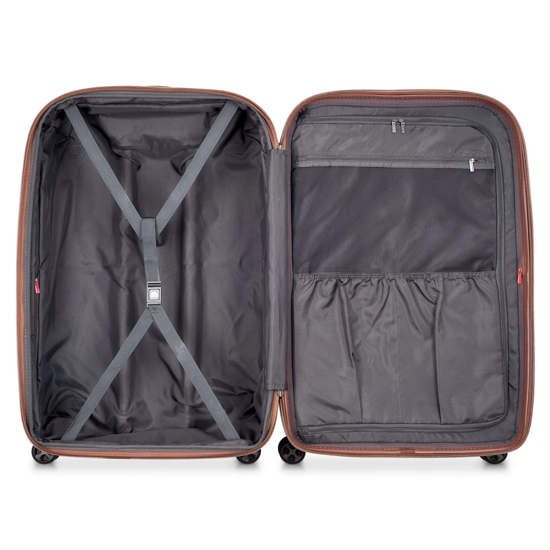 Delsey St Tropez Large Checked Expandable Spinner