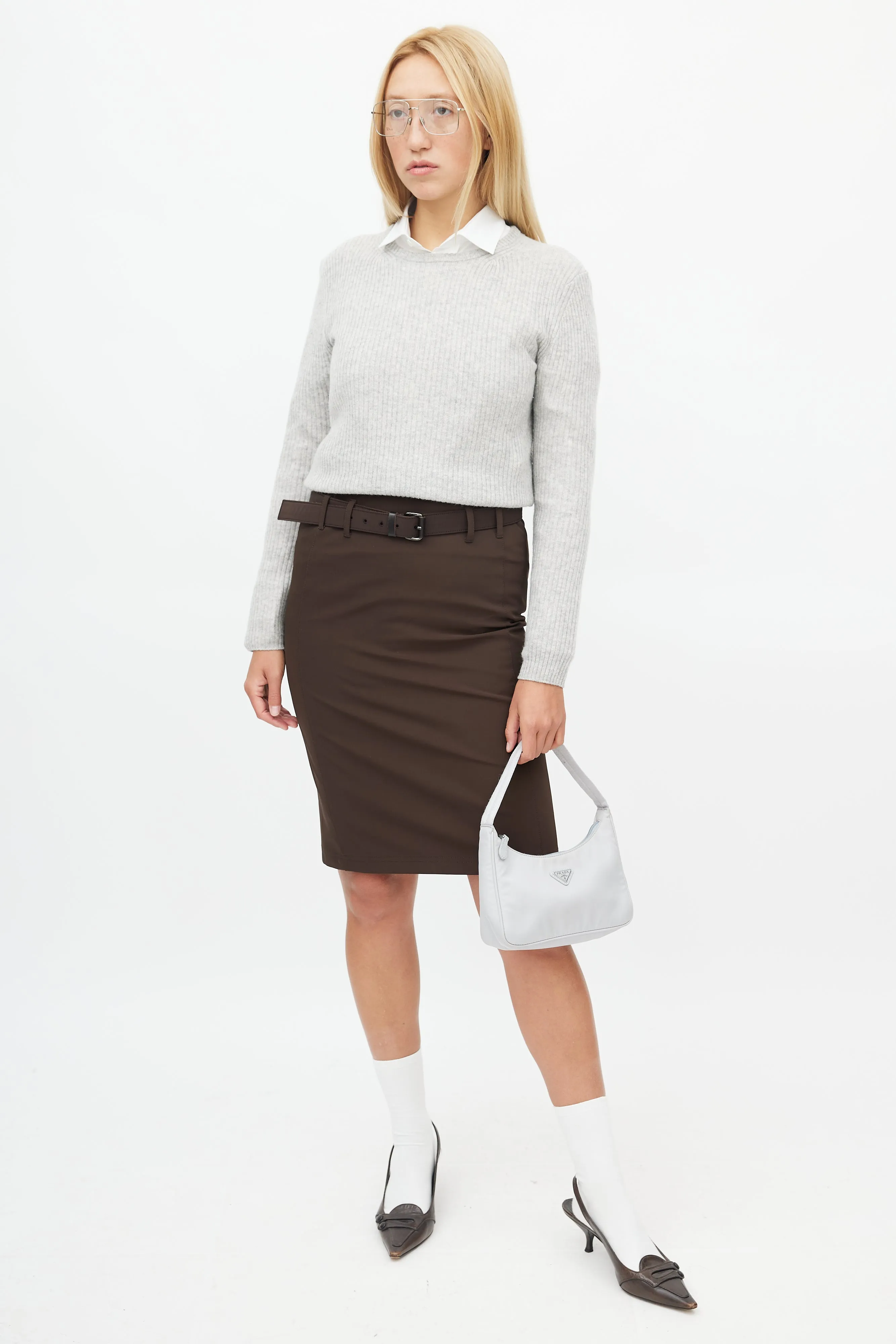Grey Re-Nylon Re-Edition Bag