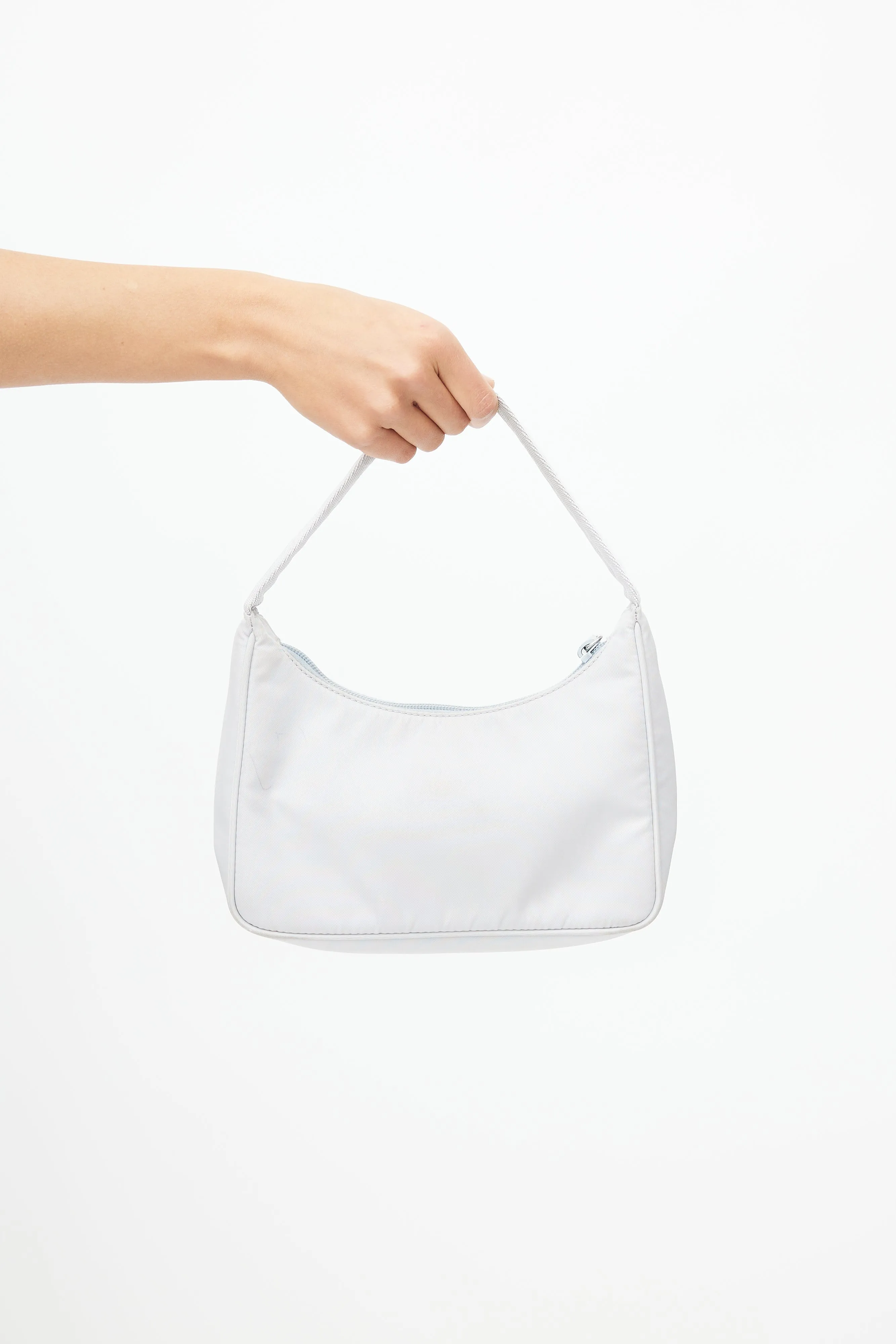 Grey Re-Nylon Re-Edition Bag