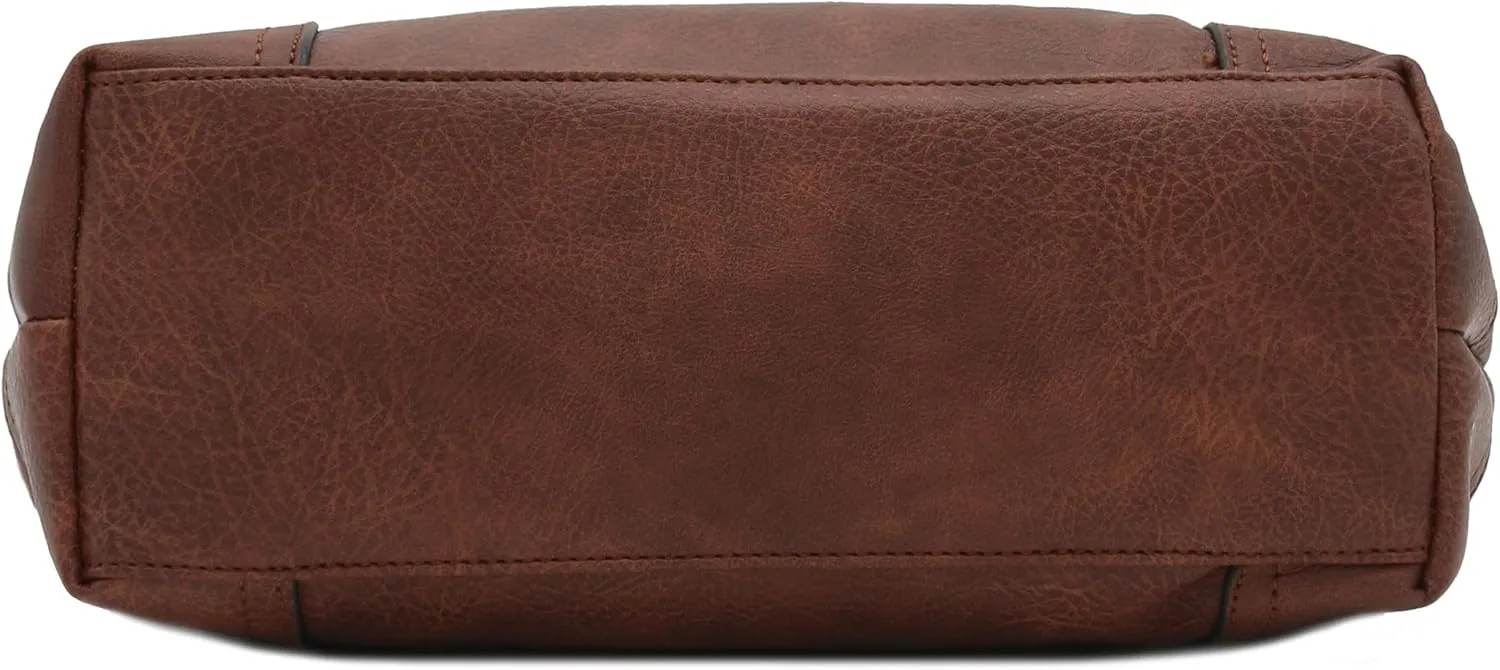 Hobo Shoulder Bag with Big Snap Hook Hardware