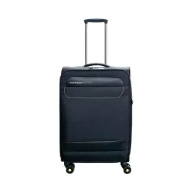 Hush Puppies HP69-3145 24" SUPER LIGHT Double Wheel Expandable Soft-Case Spinner Luggage with Anti-Theft Zipper & TSA Lock - Black