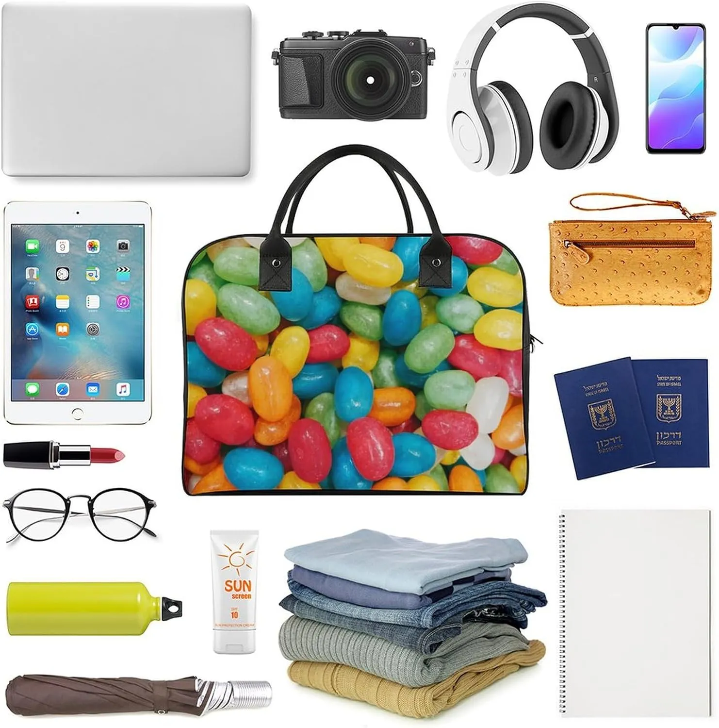 ISA IAH Travel Handbag with A Large Capacity Design That Can Be Reused