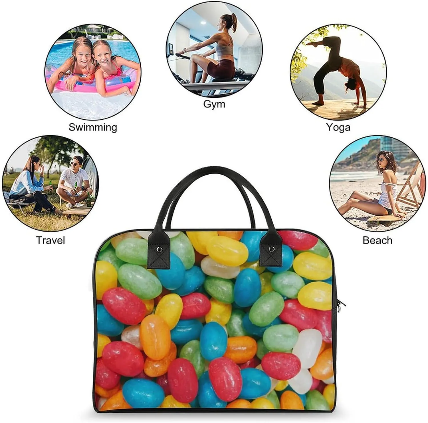ISA IAH Travel Handbag with A Large Capacity Design That Can Be Reused