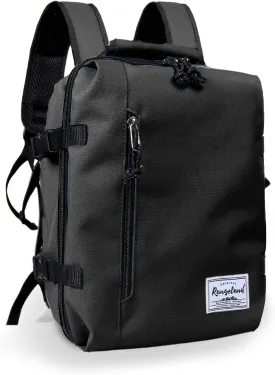 Kids Travel Backpack for Ages 3-6 | Lightweight Suitcase Style Carry-On | 10L Weekender with Tablet Sleeve & Chest Strap | Black