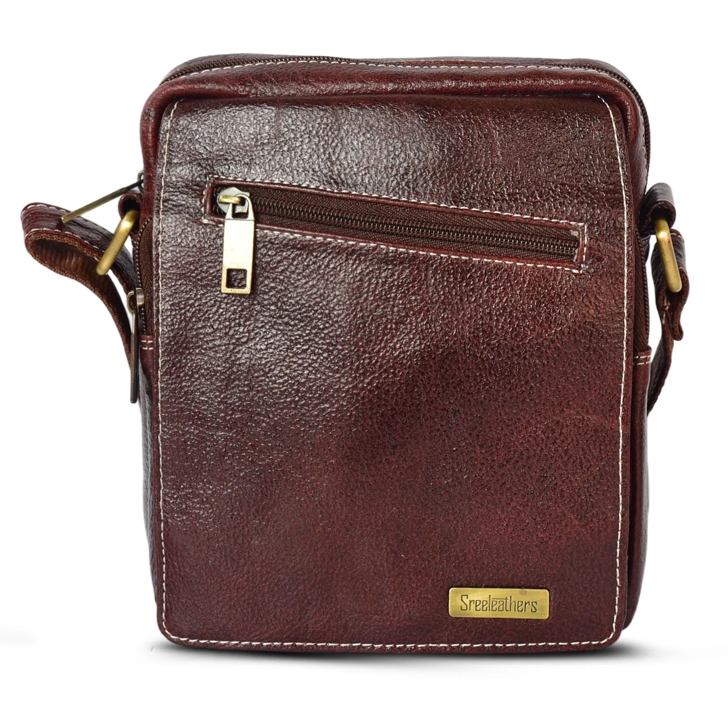 LEATHER SLING BAG 36814 (Brown)