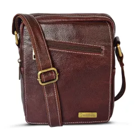 LEATHER SLING BAG 36814 (Brown)
