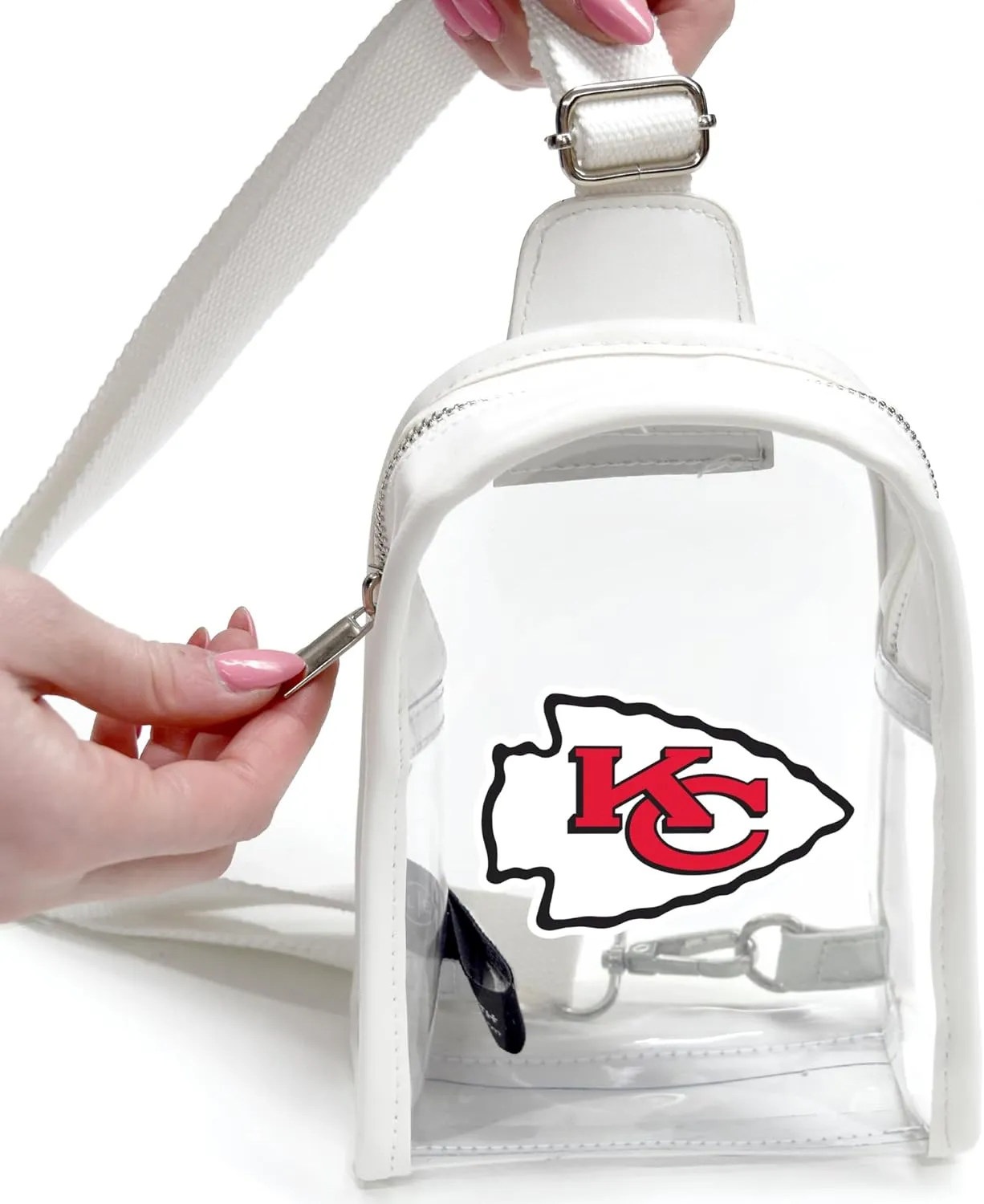 Littlearth NFL Clear Mini Sling Bag