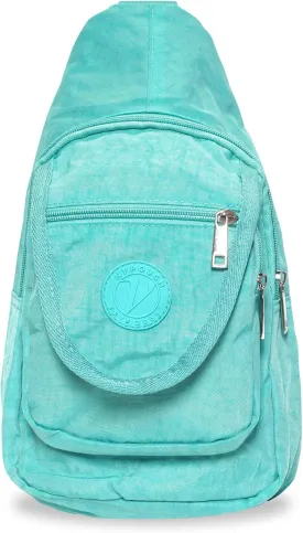 Malibu Washed Nylon Day Pack, Crossbody Bag, Travel Pack, Mint