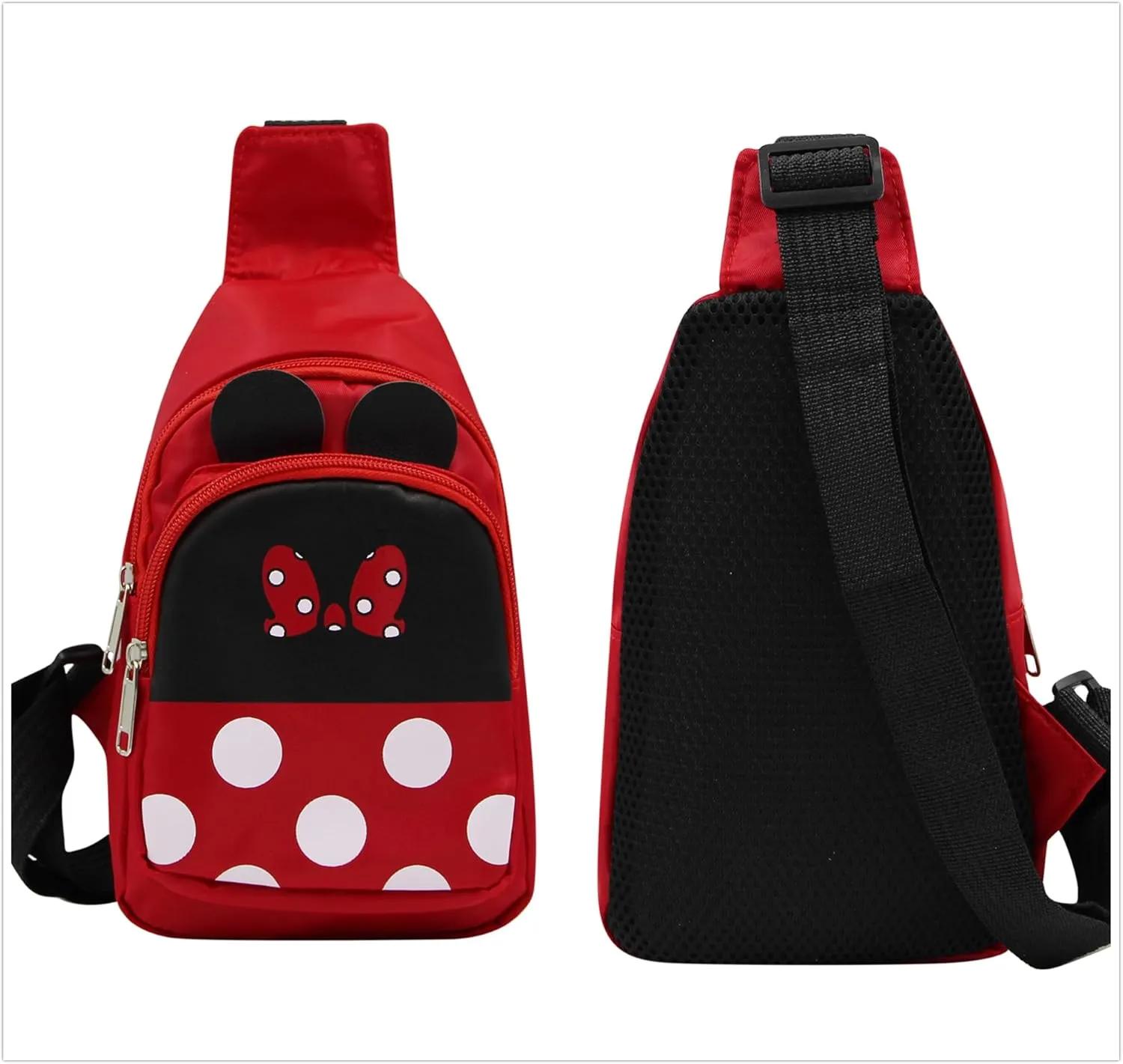MINGSEECESS Women Cute Cartoon Fanny Pack 3D Mini Animal Shaped Chest Bag Crossbody Shoulder Bag for Girls