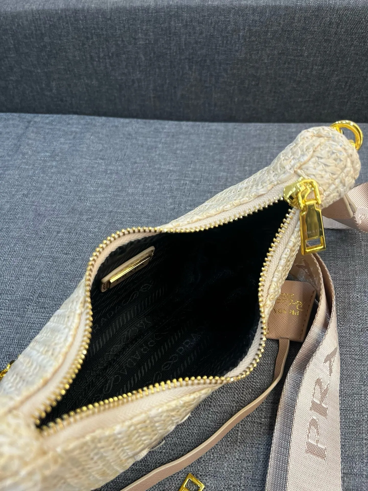 P Re-Edition Crochet Mini Bag