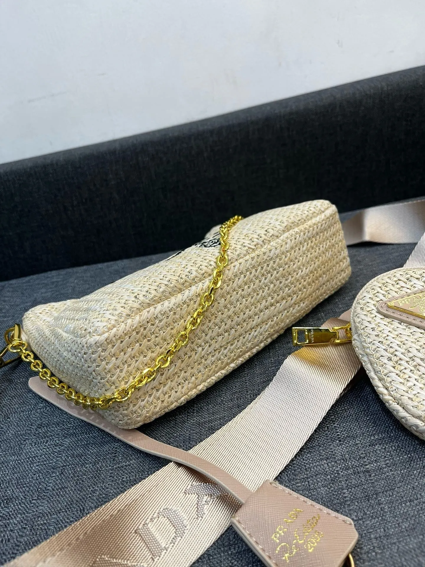 P Re-Edition Crochet Mini Bag