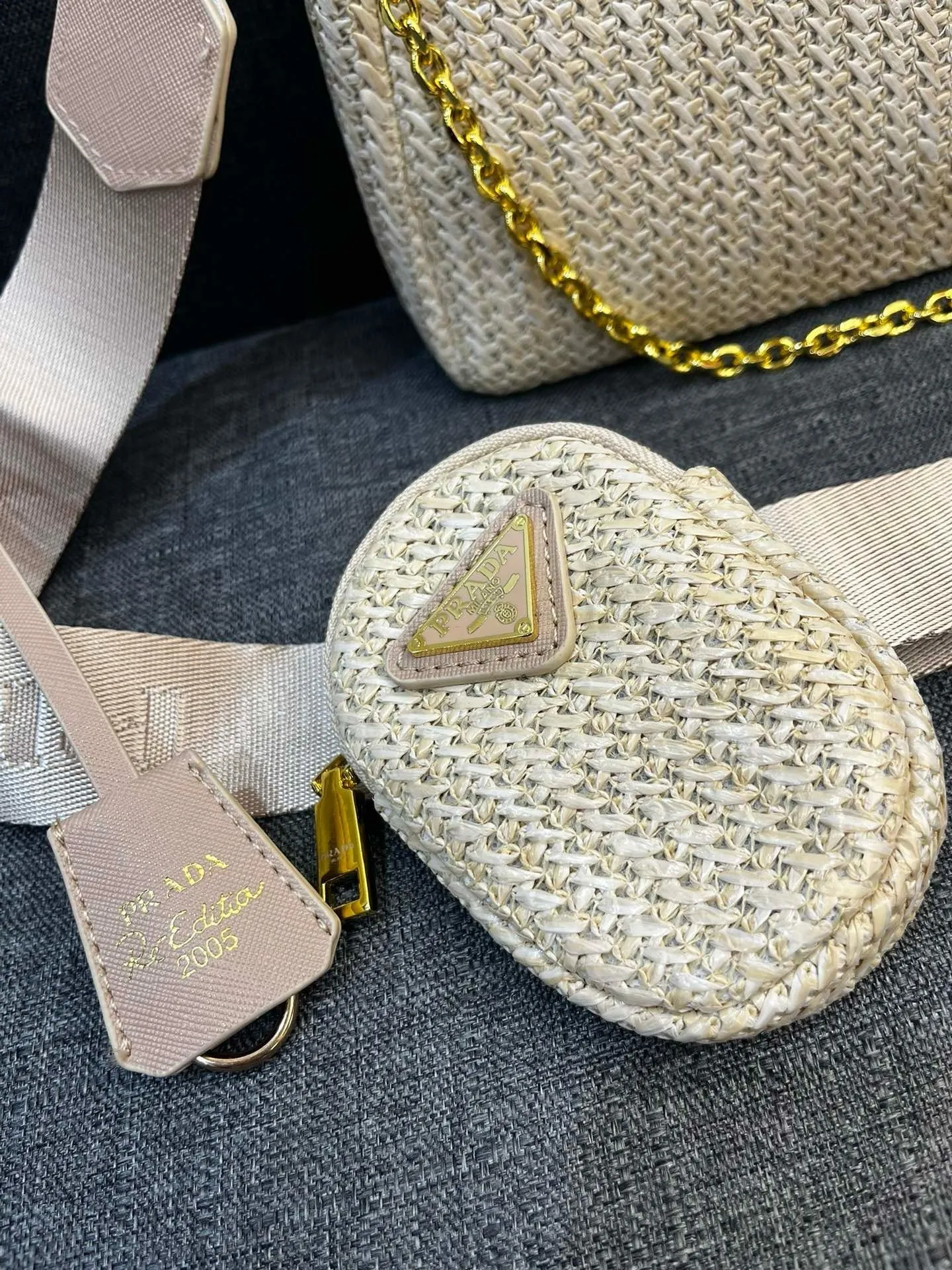 P Re-Edition Crochet Mini Bag