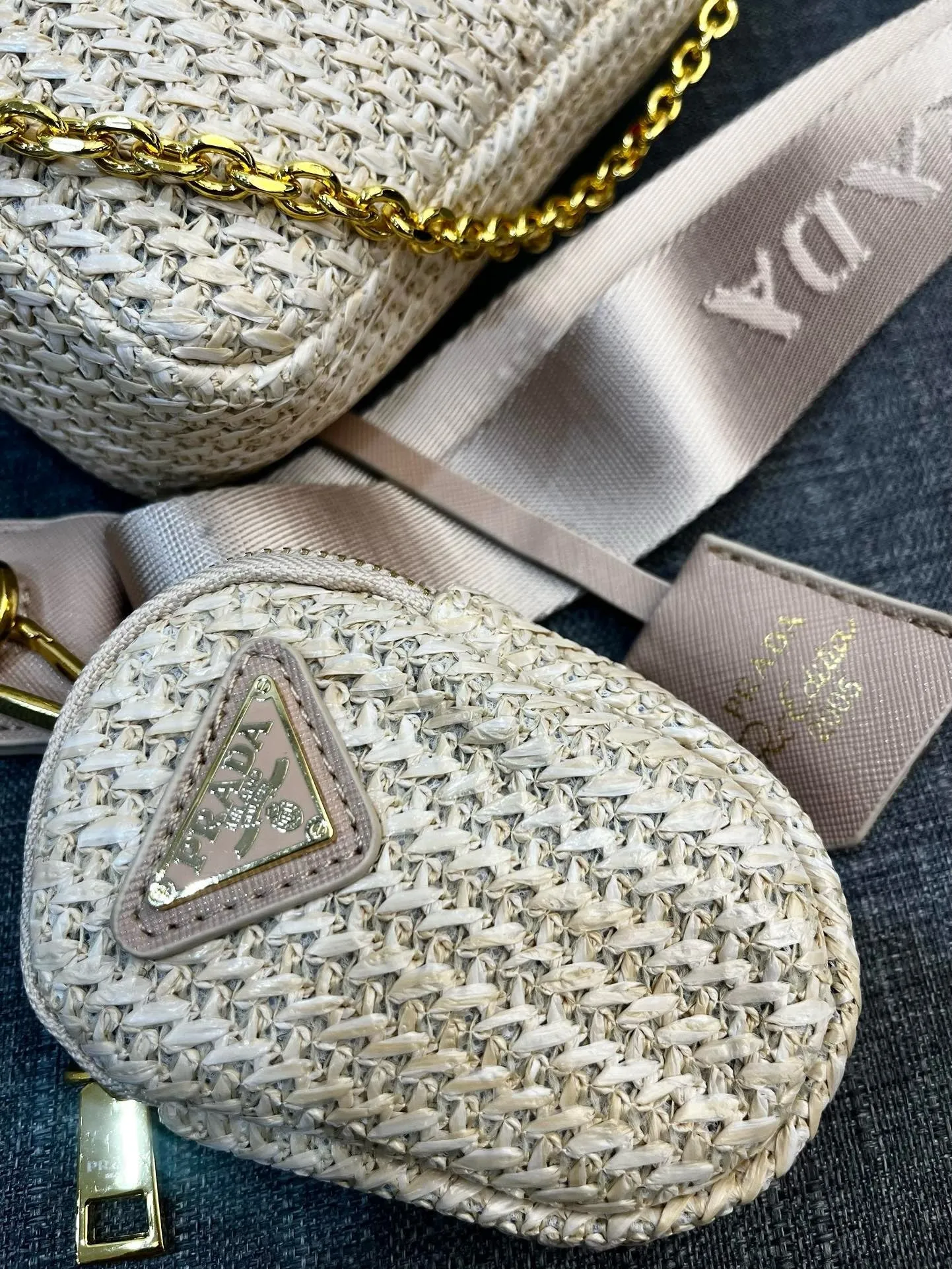 P Re-Edition Crochet Mini Bag