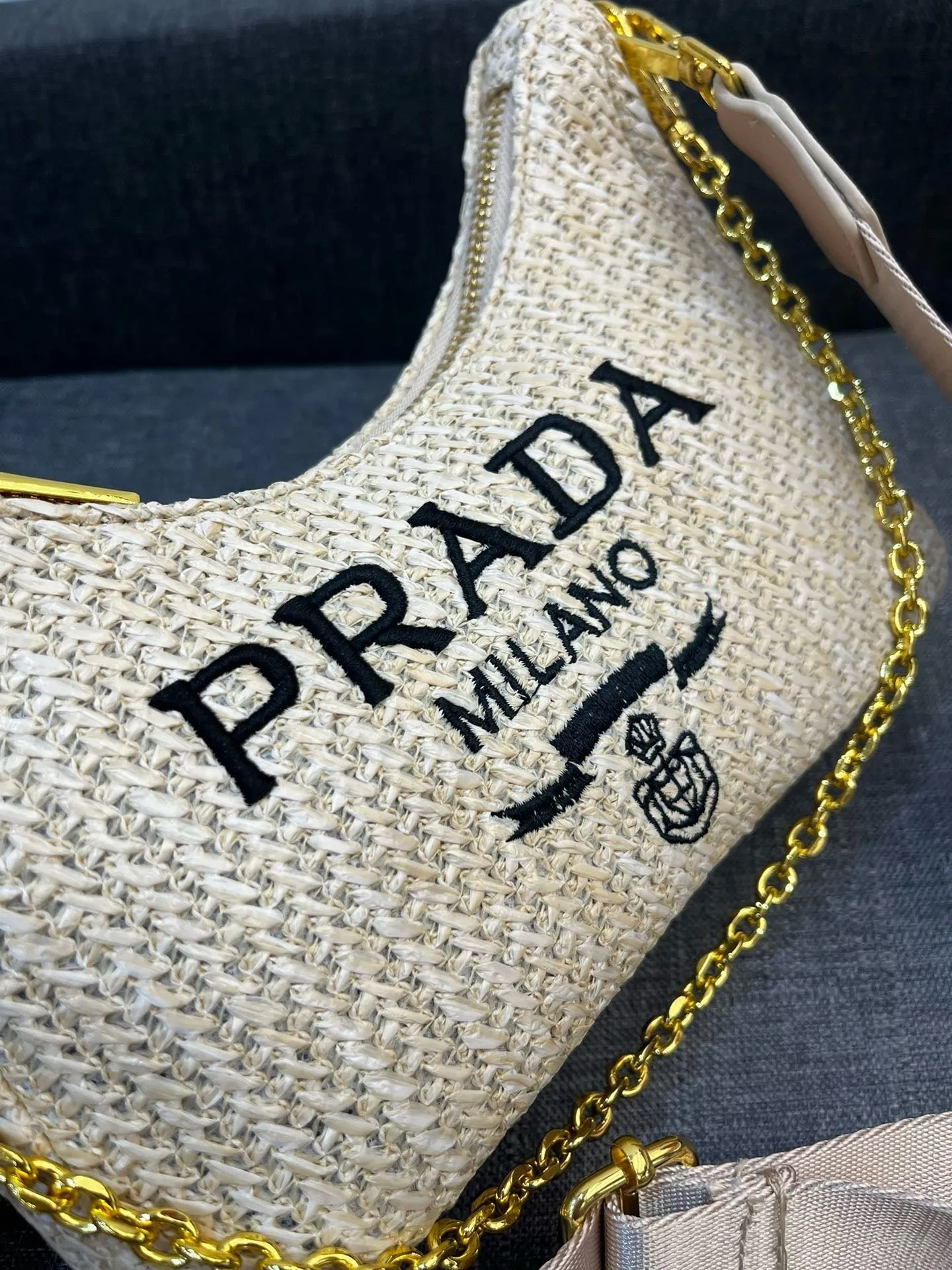 P Re-Edition Crochet Mini Bag