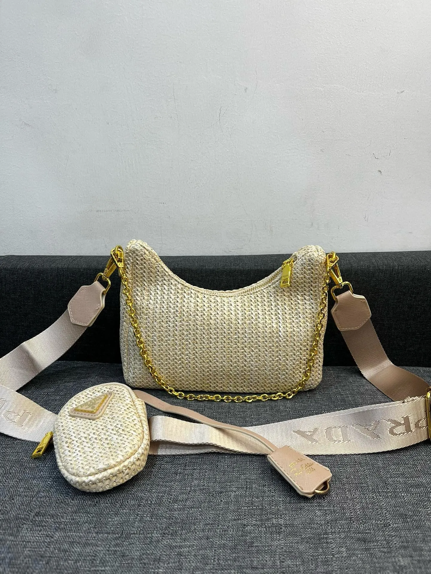 P Re-Edition Crochet Mini Bag