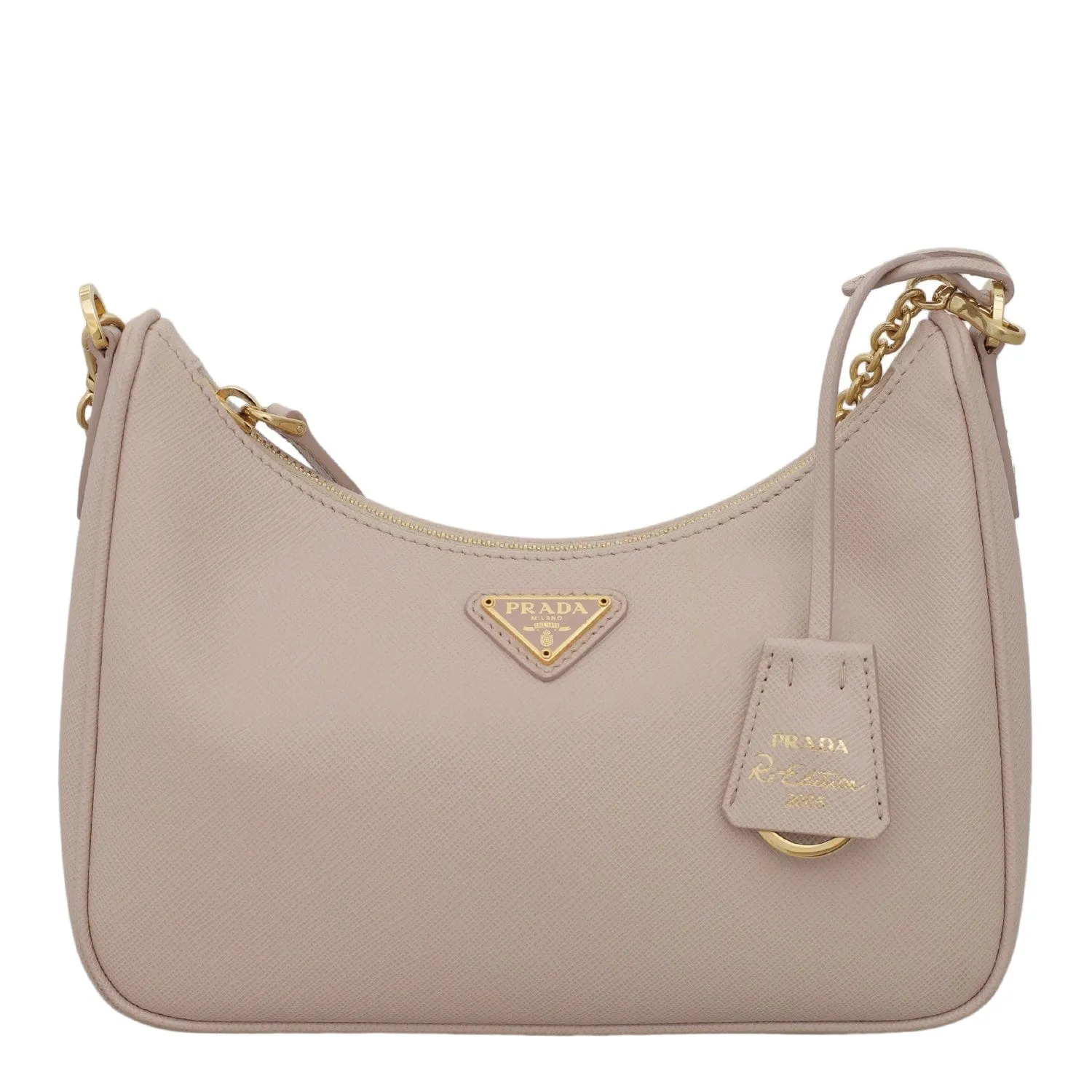 Prada Re-Edition 2005 Saffiano Leather Bag Nude 03900B