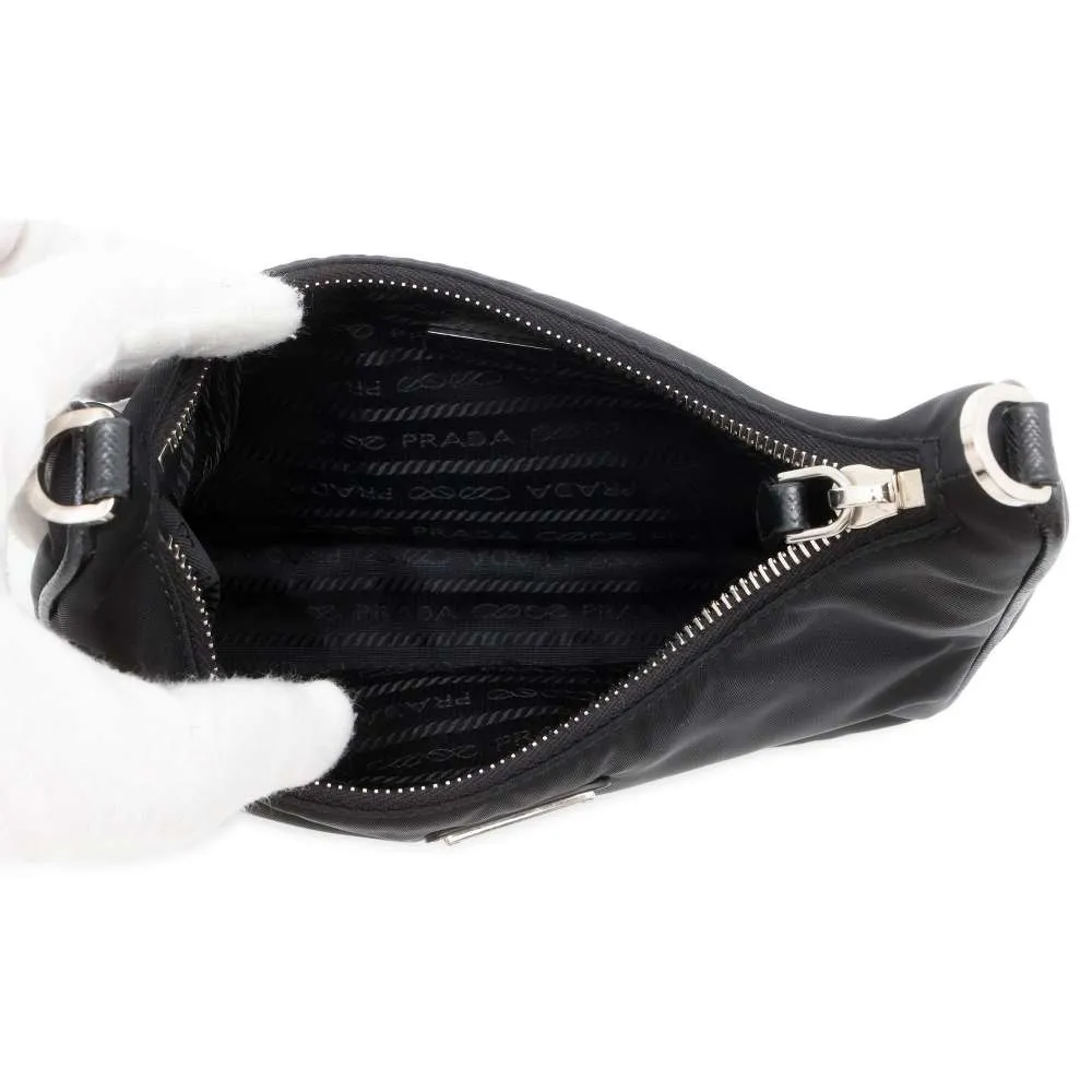 PRADA Shoulder Bag Re-Edition 2005 Black 1BH204 Nylon