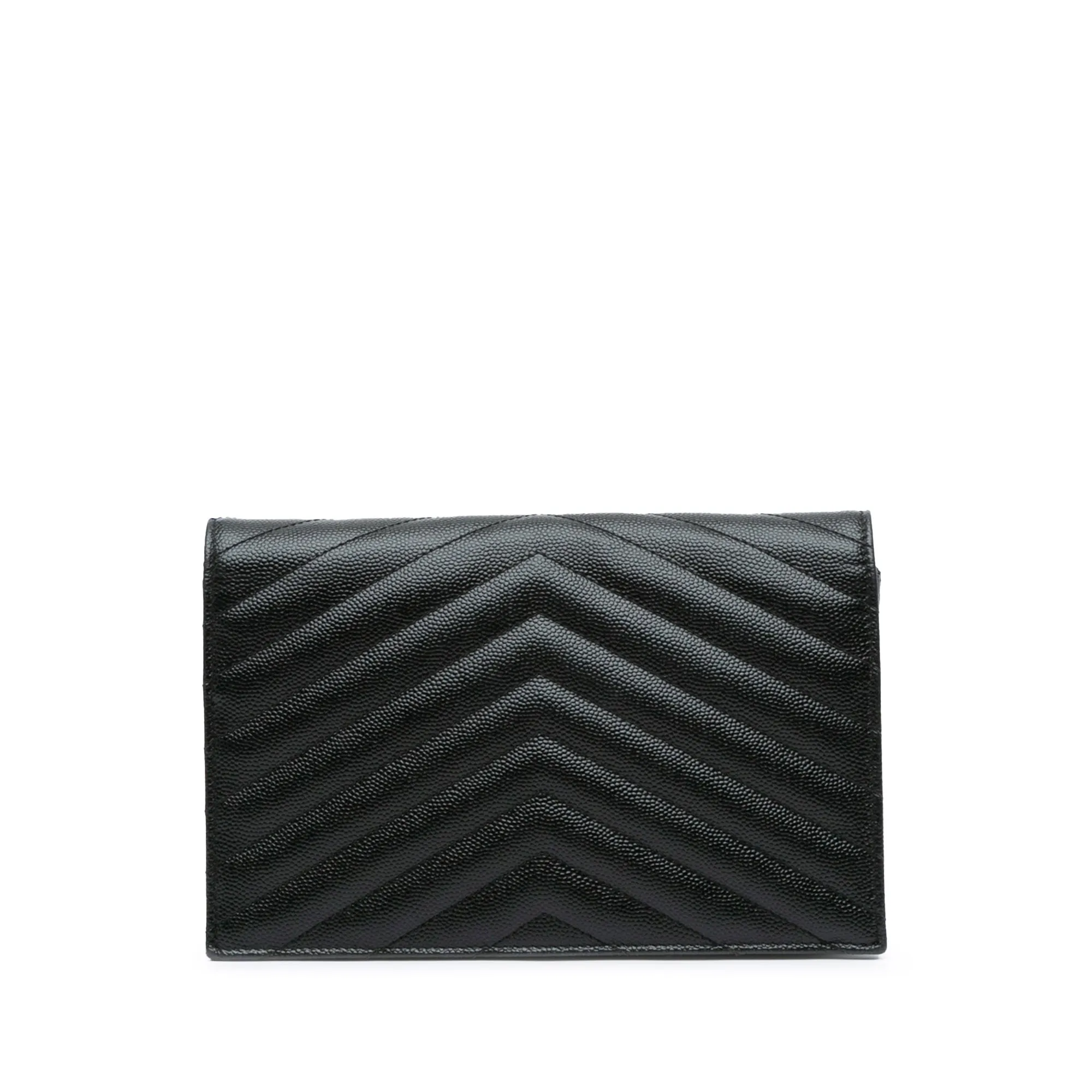 Pre-Owned Saint Laurent Cassandre Envelope Grain De Poudre Wallet on Chain- YSL1103
