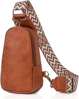 Small Sling Bags for Women Crossbody Purse Trendy Anti Theft PU Leather Pack Waist Chest for Travel Daypack
