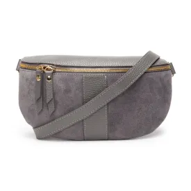 Suede Sling Bag Slate Grey