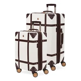 SwissGear 7739 Hardside Luggage Trunk with Spinner Wheels, White