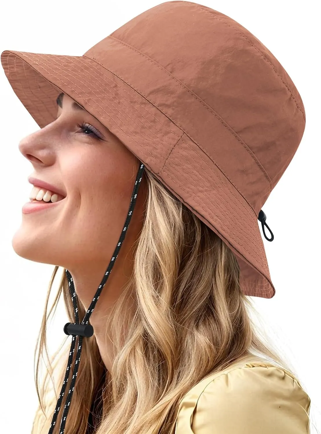 Waterproof Bucket Hat for Women Men Rain Hat Wide Brim Packable Sun Hat UV Protection Summer Beach Fishing Hiking Safari Hat