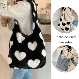 Winter Love Heart Shoulder Bag