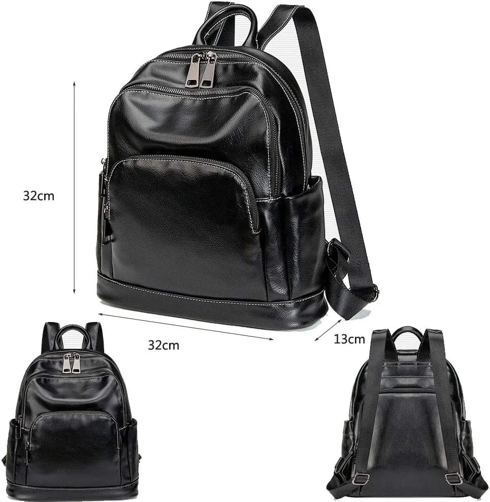 Women Backpack Purse Zocunuio Vintage Leather Knapsack Convertible Anti-theft Fashion Ladies Shoulder Bag