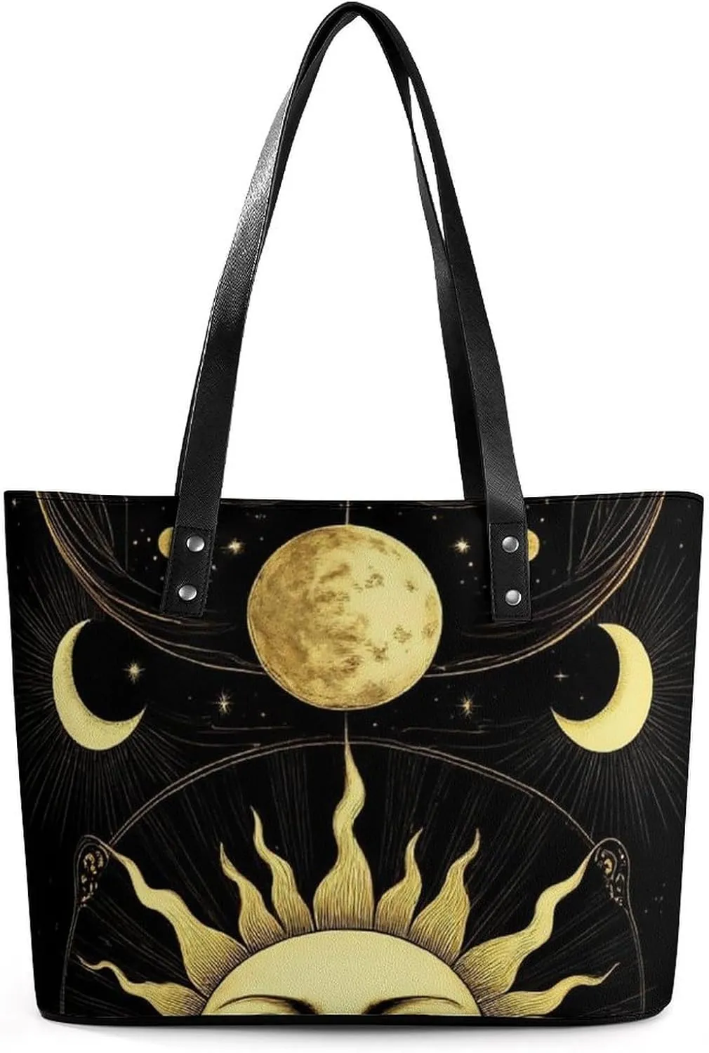 Women's Leather Large Capacity Work Tote Bag Handbags Big Commuter Bag