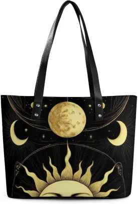 Women's Leather Large Capacity Work Tote Bag Handbags Big Commuter Bag