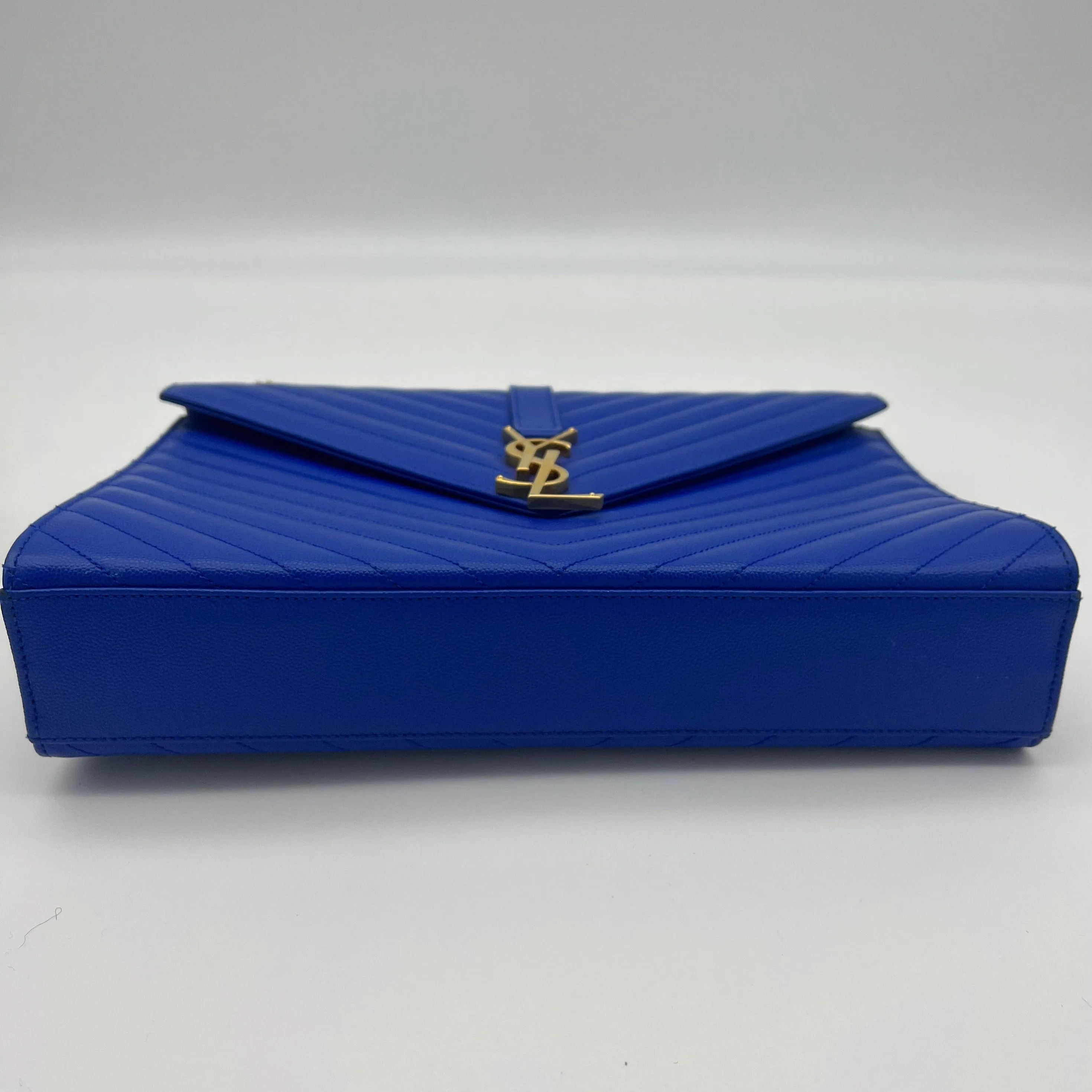 YSL Blue Matelesse Envelope Bag UIC1095